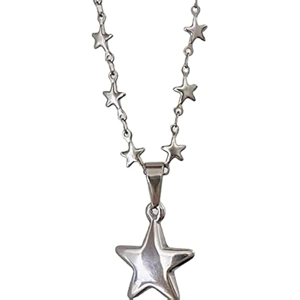 Amazon.com: Kelabia Star Necklace Y2K Accessories Fairy